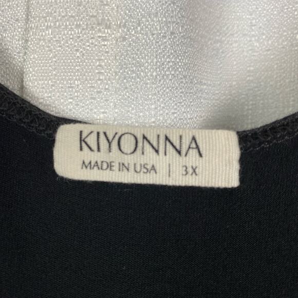 Kiyonna Black Indie Flair Knit Maxi Dress Sz 3X - Picture 9 of 16